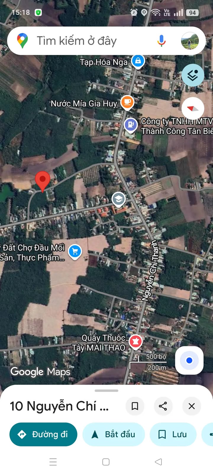 Đất nền Thạnh Bình Tân Biên 975m² giá 450 triệu - Sổ đỏ chính chủ