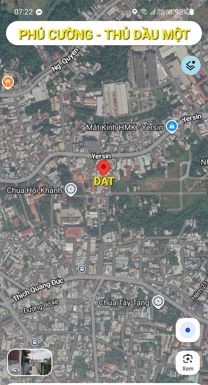 Đất nền Phú Cường, Thủ Dầu Một - 83.7m² - Sổ đỏ thổ cư - 1.6 tỷ