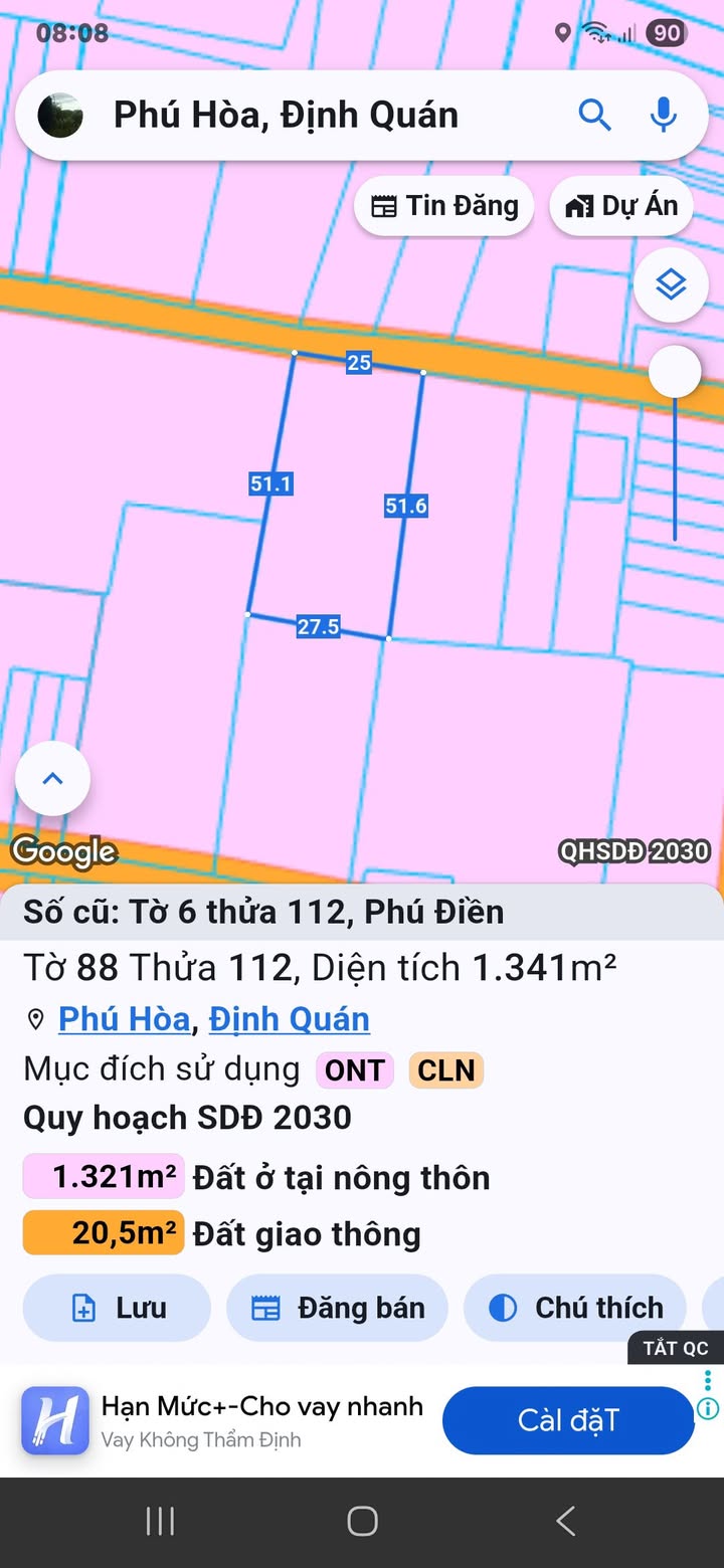 Bán Đất Vườn 468m² Sổ Đỏ Tại Hàm Tân, Bình Thuận - Giá 1.65 Tỷ