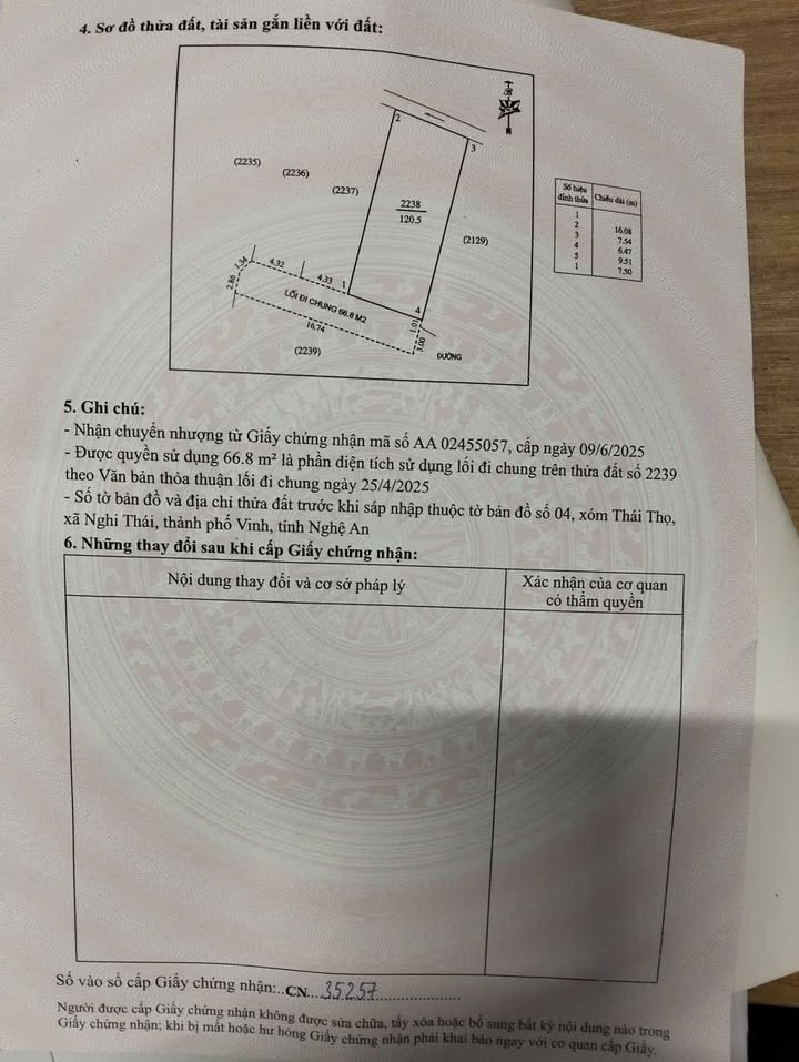 Đất nền Nghi Thái, Nghệ An - 120m² Hướng Tây Nam, Giá 1.7 tỷ