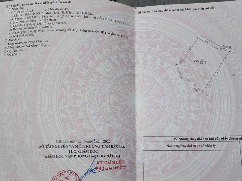 Đất vườn Ea H'leo Đắk Lắk 3 sào giá 399 triệu - Đất đỏ Bazan cực đẹp