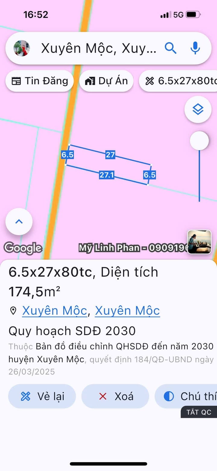 Đất nền Xuyên Mộc 175m² giá 720 triệu - Hạ tầng hoàn thiện!