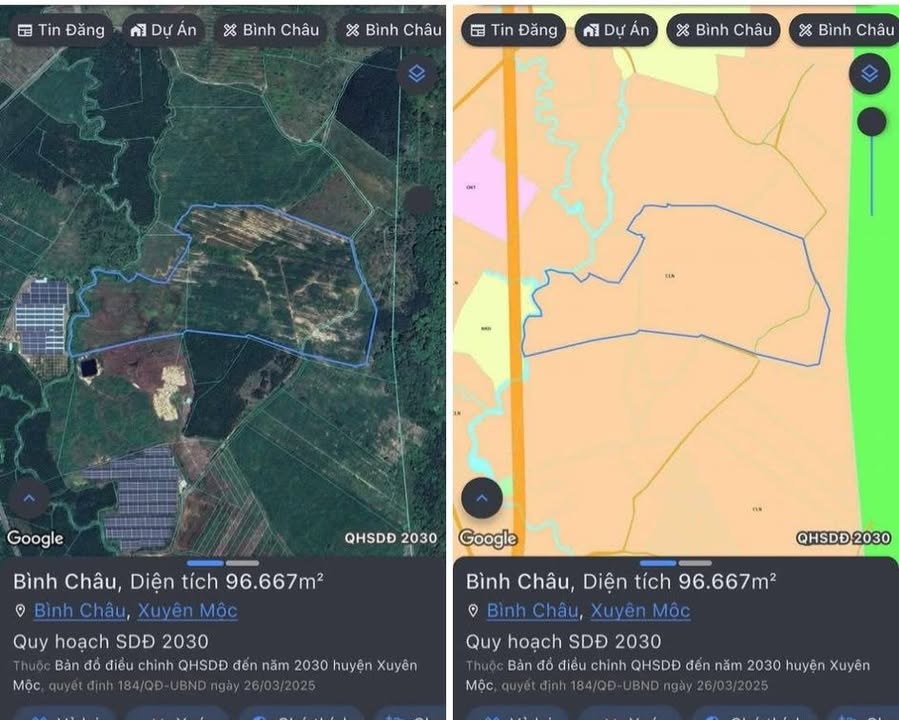 Bán Đất Vườn Xuyên Mộc 100.000m² - Giá 21 Tỷ, Sẵn Sổ Hồng