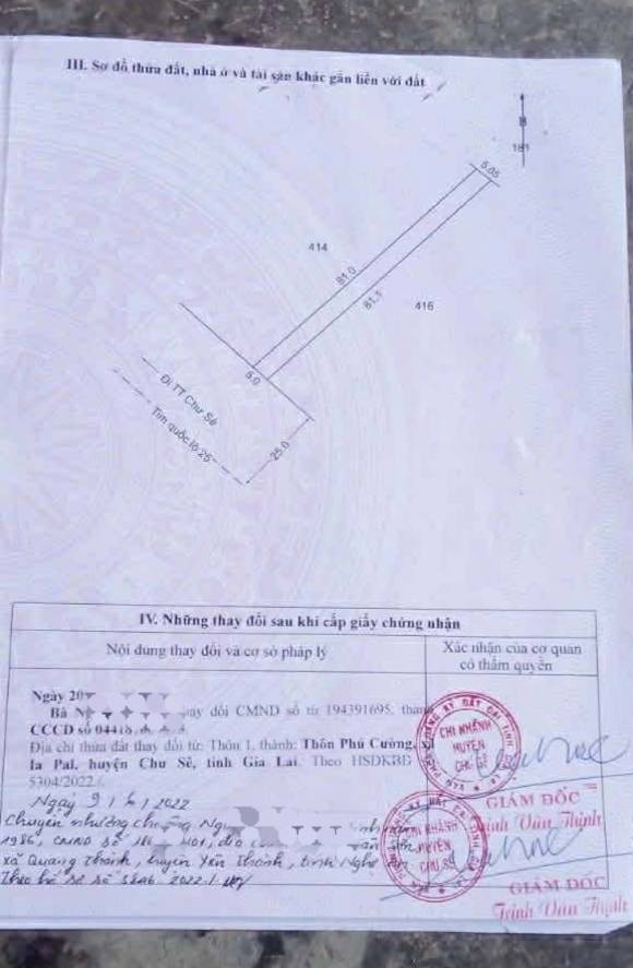 Đất nền QL25 Chư Sê 405m² - Tiềm năng tăng giá vượt trội!