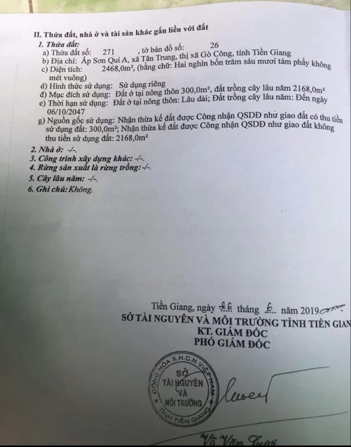 Đất Vườn 2468m² Mặt Tiền Đường Bê Tông - Gần QL50, Tân Phú, TP.HCM