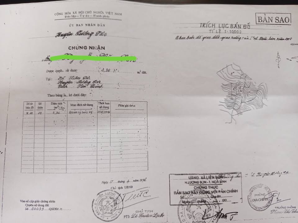 Bán Gấp 3.3ha Đất Rừng Xã Liên Sơn, Phú Thọ - Sẵn Keo, Xe Tải Tới Đất
