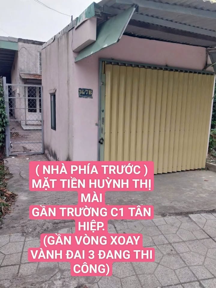 Đất Mặt Tiền Huỳnh Thị Mài Hóc Môn - Tặng Nhà Trọ, 113.7m² Thổ Cư