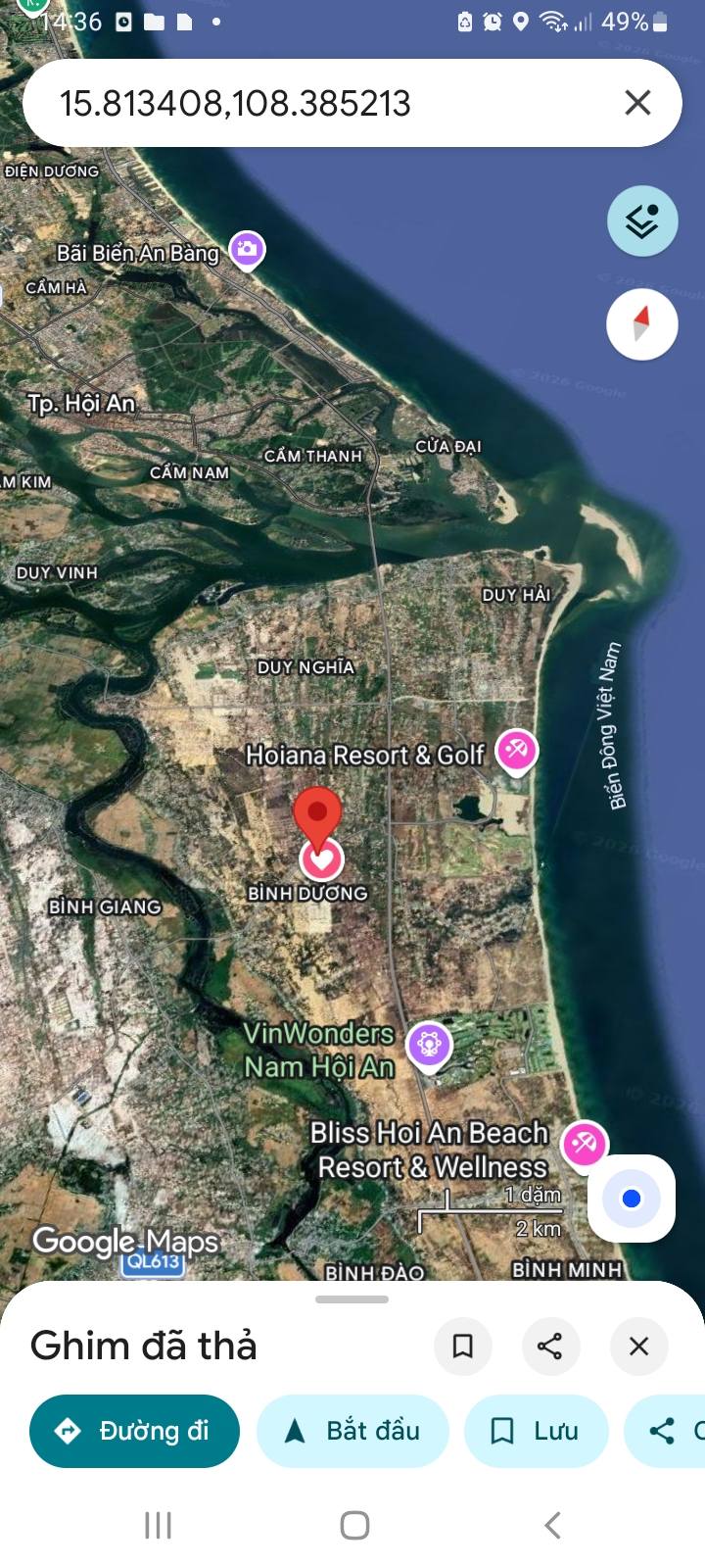 Đất nền Bình Đào, Thăng Bình 220m² - Sổ đỏ chính chủ