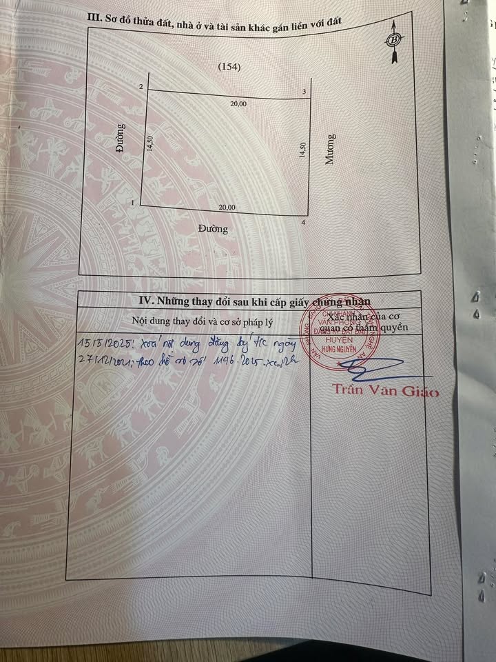 Đất nền Hưng Phúc, Hưng Nguyên 290m² - Pháp lý rõ ràng, 2 mặt tiền