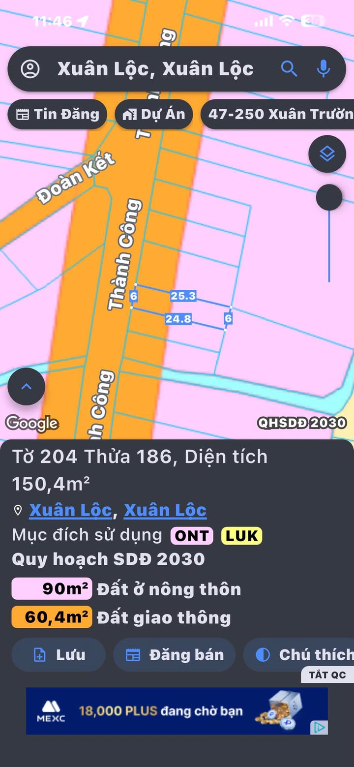 Đất Xuân Lộc Đồng Nai 150m² - Sổ Đỏ Sẵn Sàng - Giá Đầu Tư 1.2 Tỷ