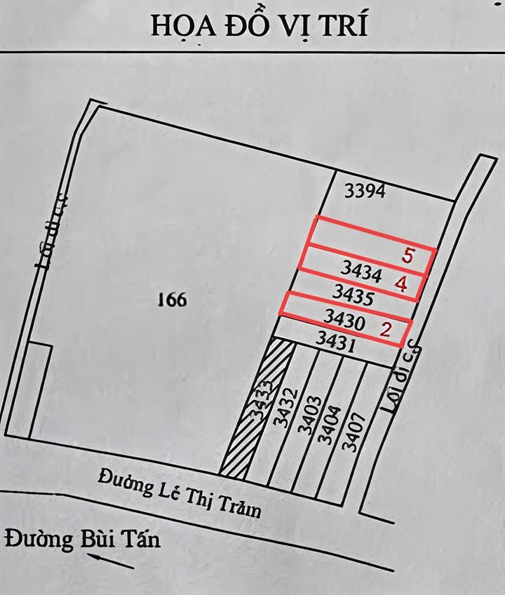 Bán Đất Nền Thổ Cư 125m² Hẻm Lê Trâm, TP. Tân An - Giá 800 Triệu