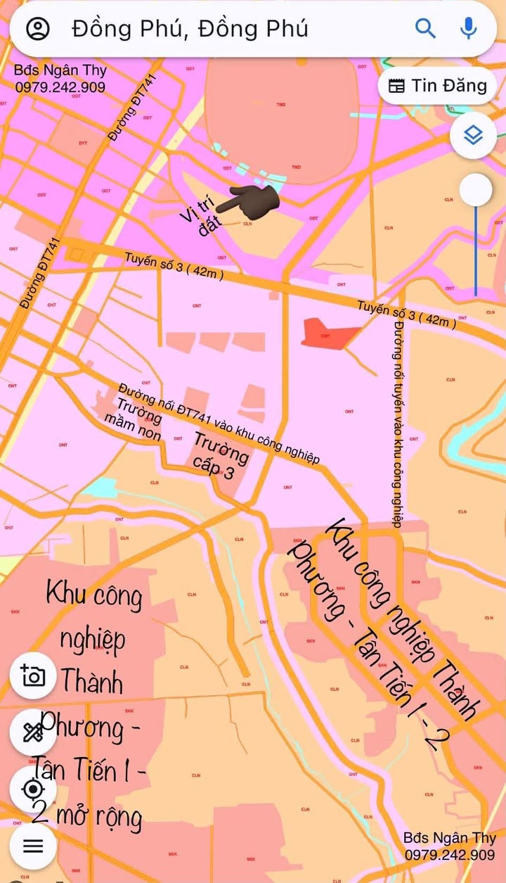 Đất Nền Mặt Tiền KCN Visip Đồng Phú - Sổ Sẵn Giá Tốt Dưới 500 Triệu