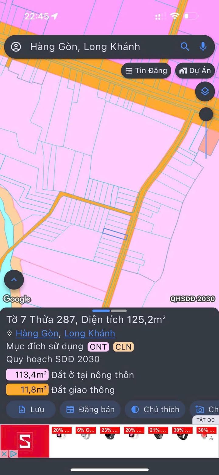 Bán Đất Sổ Riêng Hàng Gòn, Long Khánh - 125m² - Giá Tốt