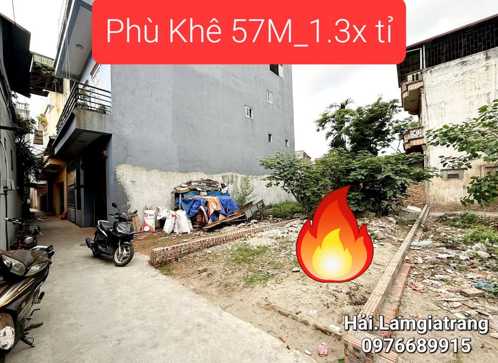 Đất nền Phù Khê 57m² - Tiềm năng tăng giá, sổ đỏ sẵn!
