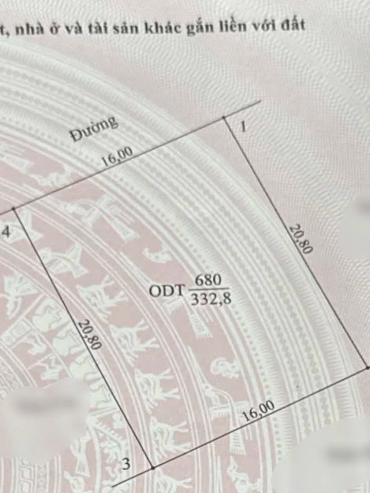 Bán đất Kim Đa Ninh Khánh (333m²) - Hướng Tây Bắc, gần Quảng Trường 2