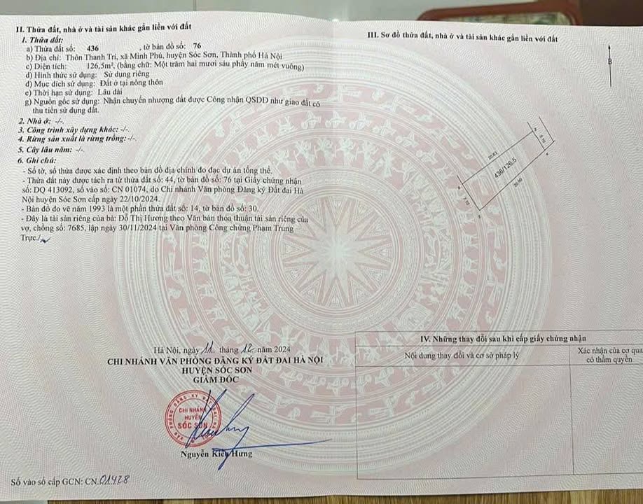 Đất Sóc Sơn 127m² - Sổ Đỏ Sẵn Sàng, Giá Tốt Chỉ 2.x Tỷ