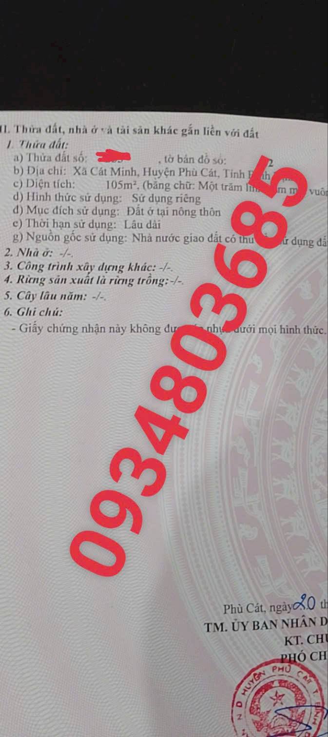 Mặt tiền 633 Phù Cát, Bình Định - 105m² kinh doanh sầm uất