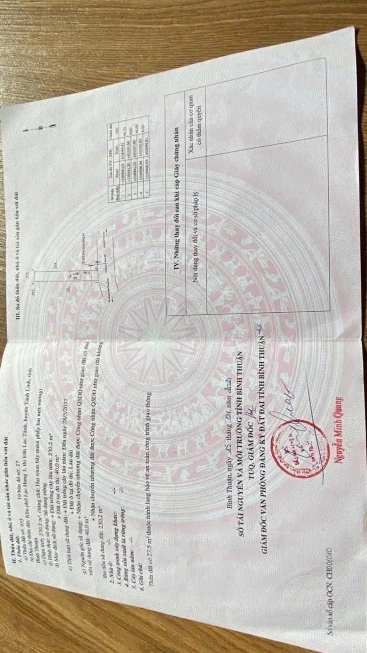 Đất nền Đồng Kho, Tánh Linh 300m² giá 410 triệu - Sổ đỏ chính chủ!