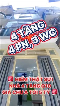 Nhà Quận 10 72m² Full Nội Thất - Sẵn sàng vào ở, giá tốt!