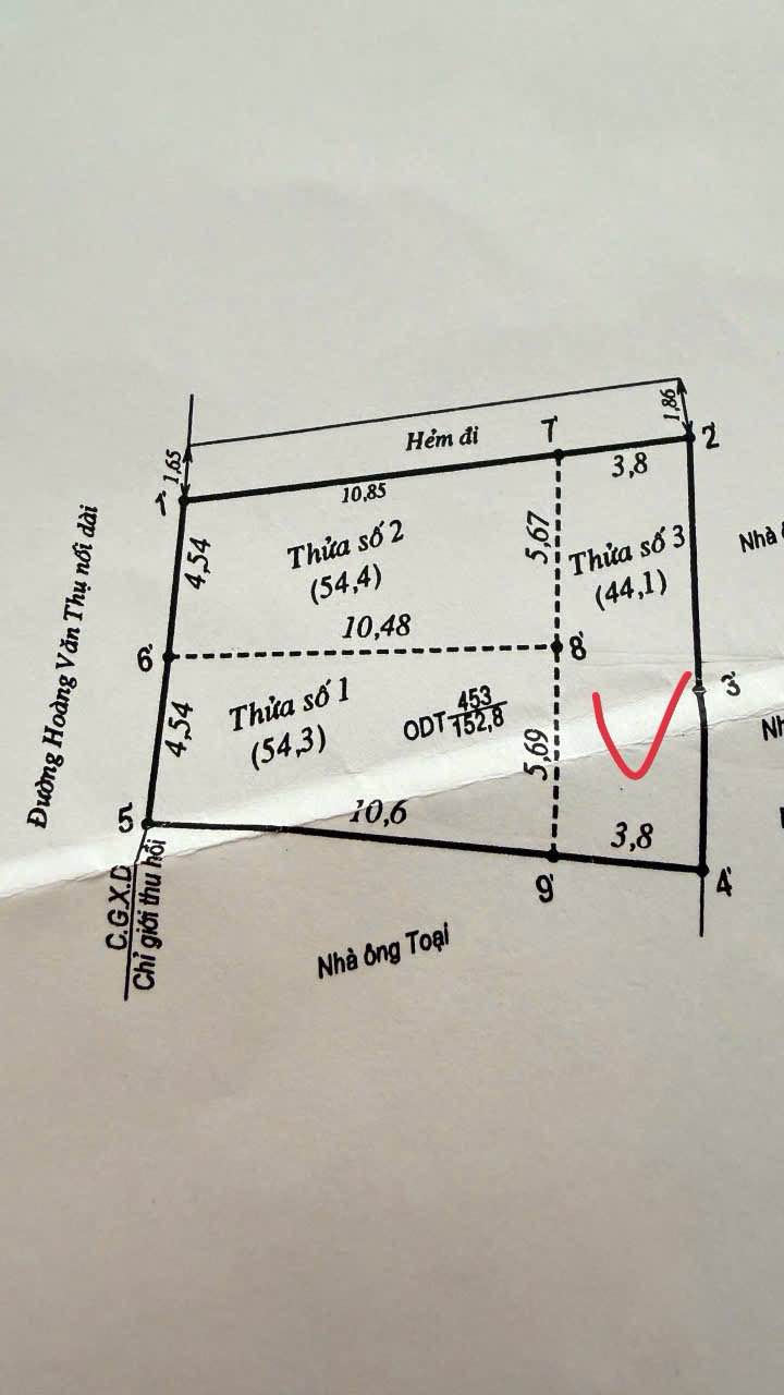 Đất nền Hoàng Văn Thụ Quy Nhơn 44m² 2.55 tỷ - Pháp lý rõ ràng