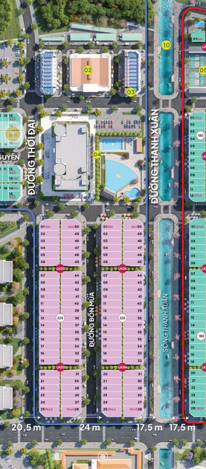 Bán gấp Townhouse 225m² Khu Đô Thị Phú Thứ Park Hill - Giá F0 chỉ 15tr/m²