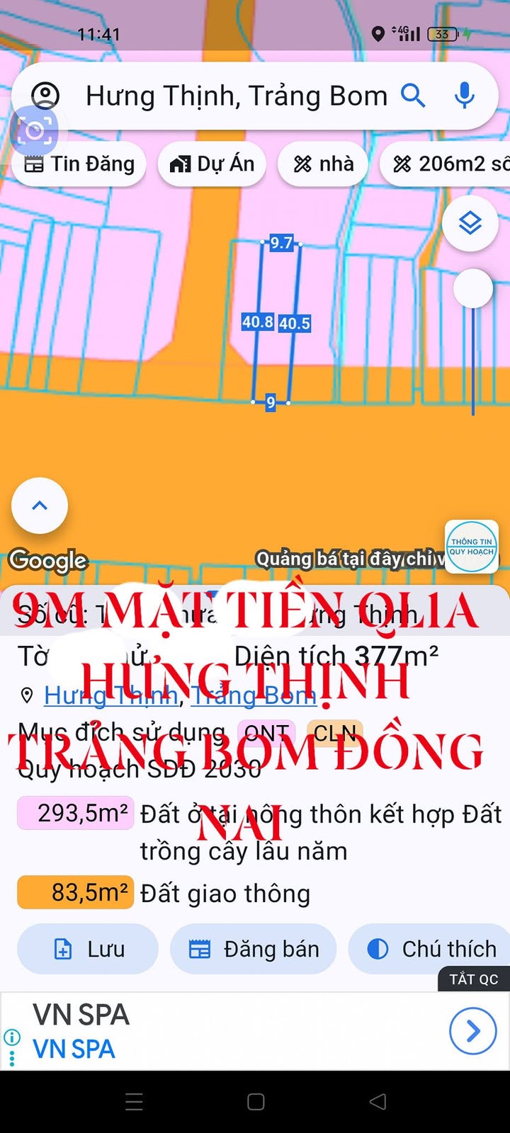 Nhà Phố Mặt Tiền Quốc Lộ 1A Trảng Bom 365m² - Đầu tư sinh lời!