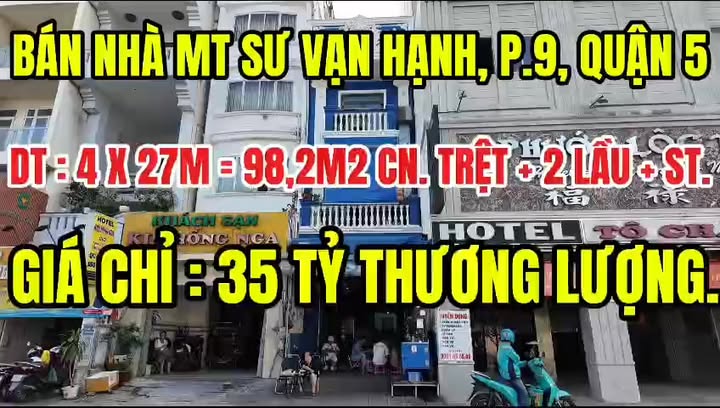 Bán nhà mặt tiền Sư Vạn Hạnh Quận 5 98m² - Vị trí đắc địa kinh doanh ngay!