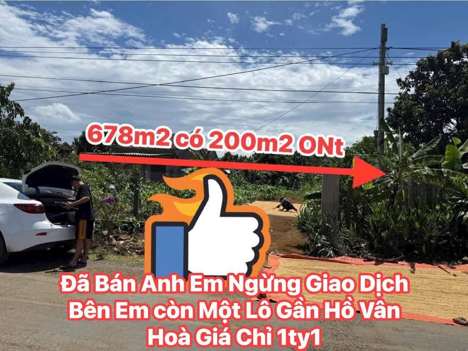 Bán Đất Mặt Tiền DT643 Phú Yên 678m² - Giá Tốt Gần Hồ Vân Hòa
