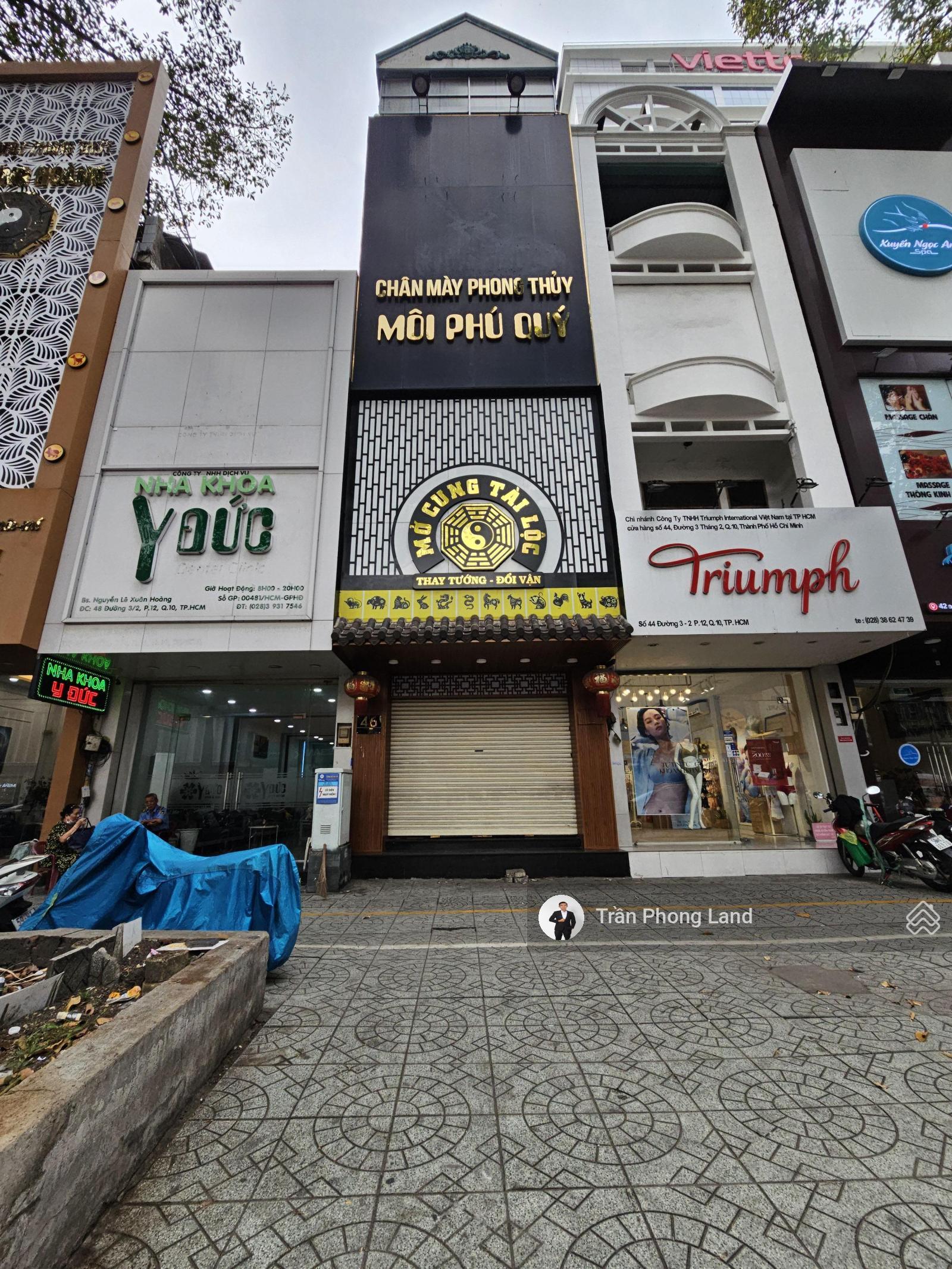 Cho thuê nhà mặt tiền 3 Tháng 2 Q10 100m² - Vị trí đắc địa