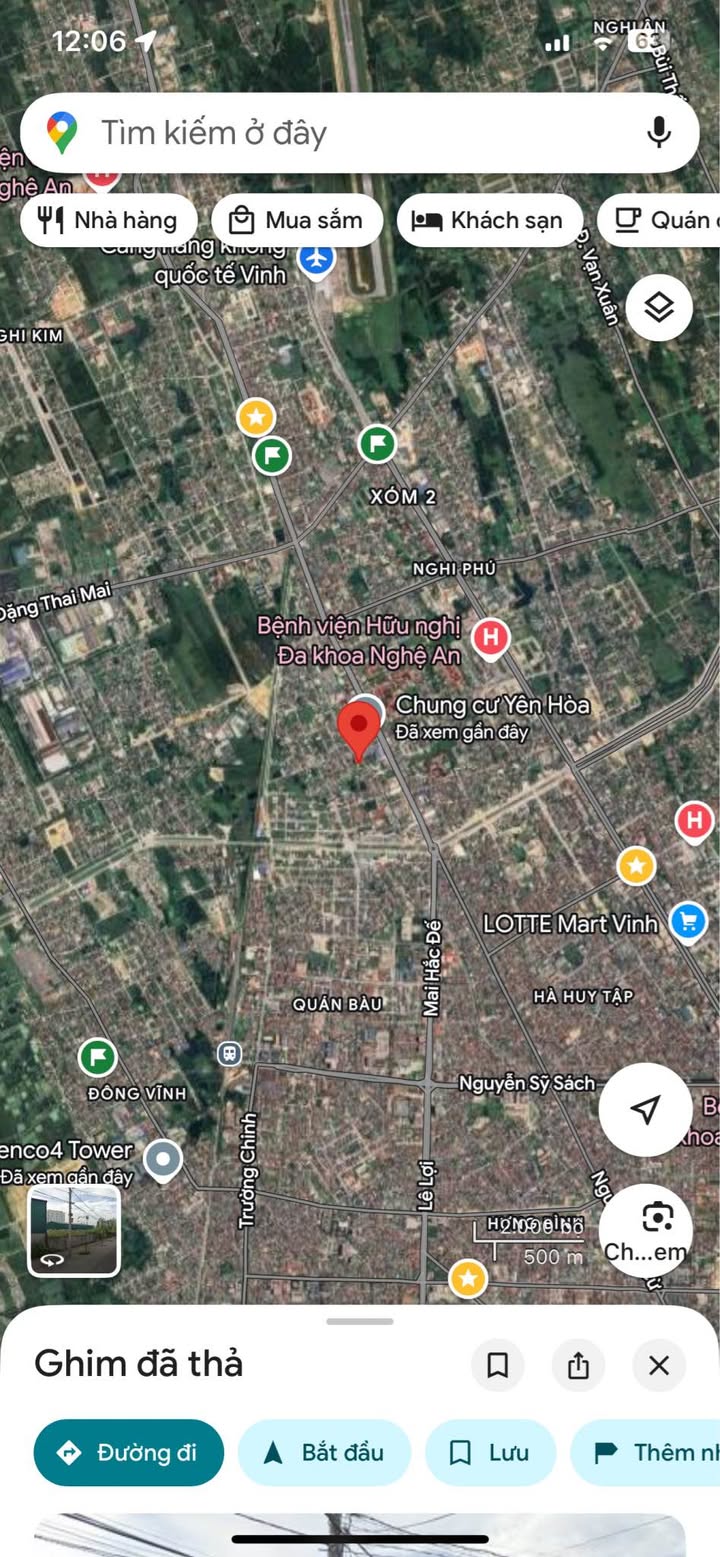 Bán đất 300m² full thổ cư Phường Quán Bàu, Vinh - Mặt tiền 10m, đường 72m