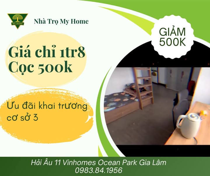 Phòng Trọ Mới Khai Trương Vinhomes Ocean Park - Giá Ưu Đãi Sau Tết