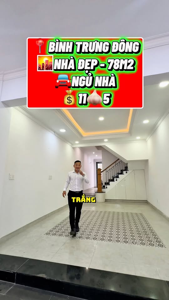 Nhà Riêng Bình Trưng Đông 78m² - Ô tô ngủ trong nhà, đón Tết ngay!