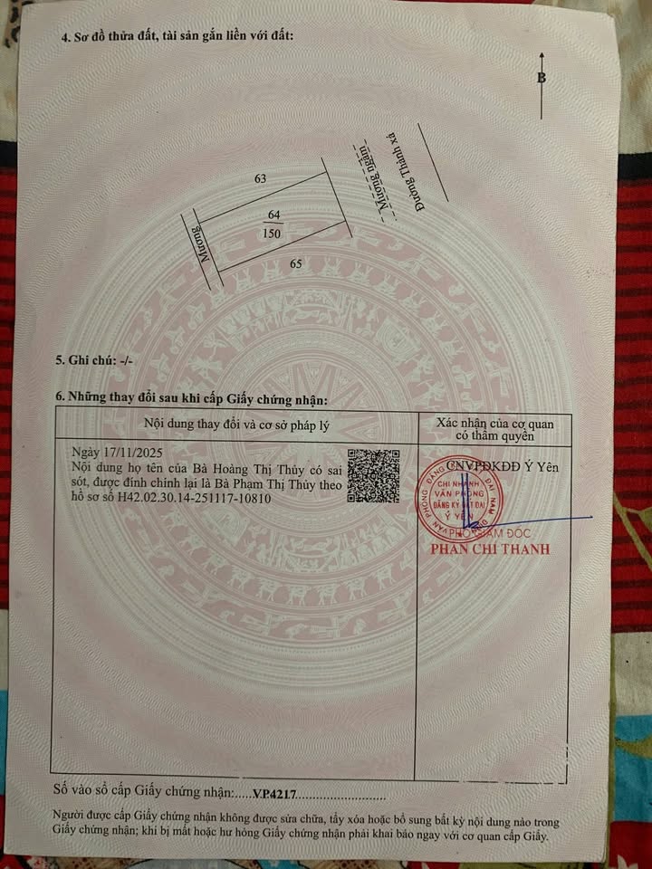 Bán Đất Mặt Đường Thành Xá - Ý Yên, Nam Định - 150m² Thổ Cư, Sổ Đỏ Riêng