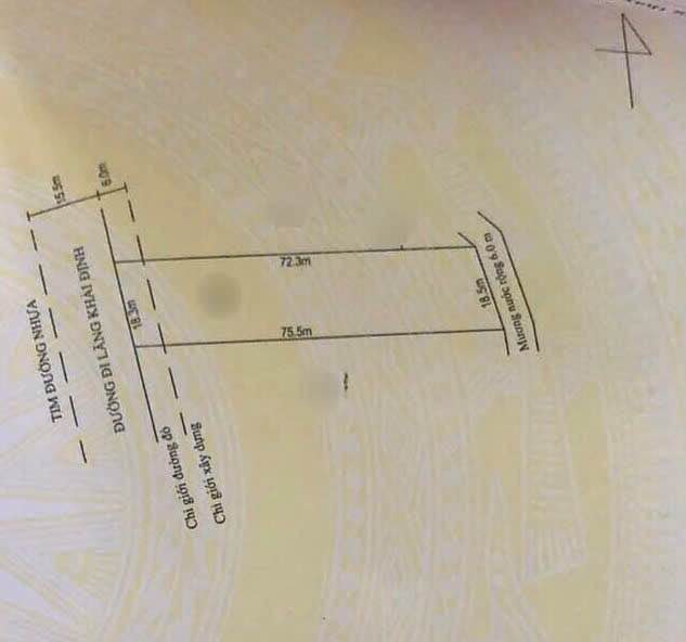 Đất nền Khải Định, TP Huế 1330m² - Tiềm năng tăng giá vượt trội!