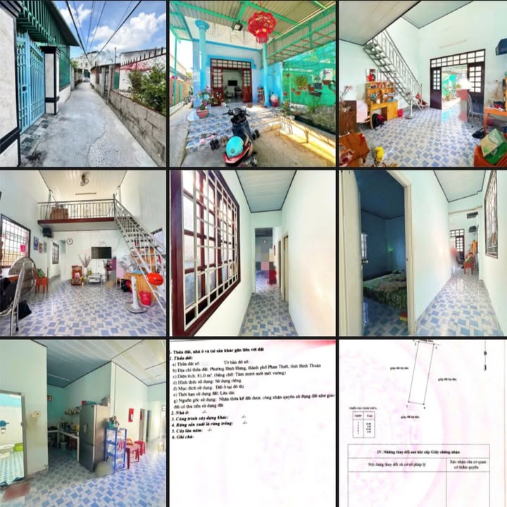 Nhà cấp 4 kiên cố P. Bình Hưng, Phan Thiết - 81m² - 1.9 tỷ - Sổ hồng sẵn