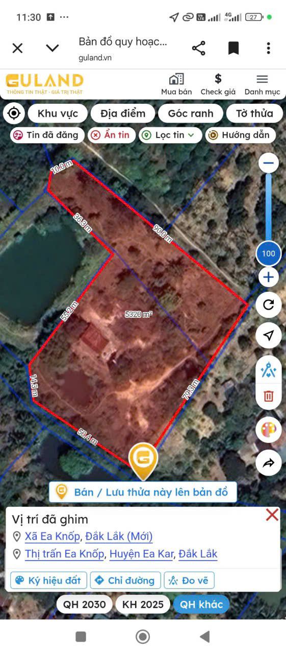 Bán 1908m² Đất Trung Tâm Ea Knốp - Sổ Hồng Riêng, Giá 1.85 Tỷ