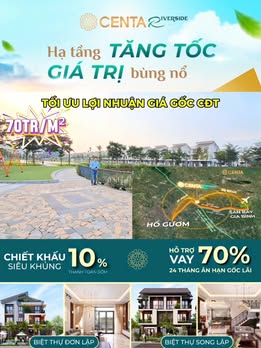 Shophouse Centa Riverside 100m² - Sẵn Sàng Kinh Doanh Mặt Tiền 61m