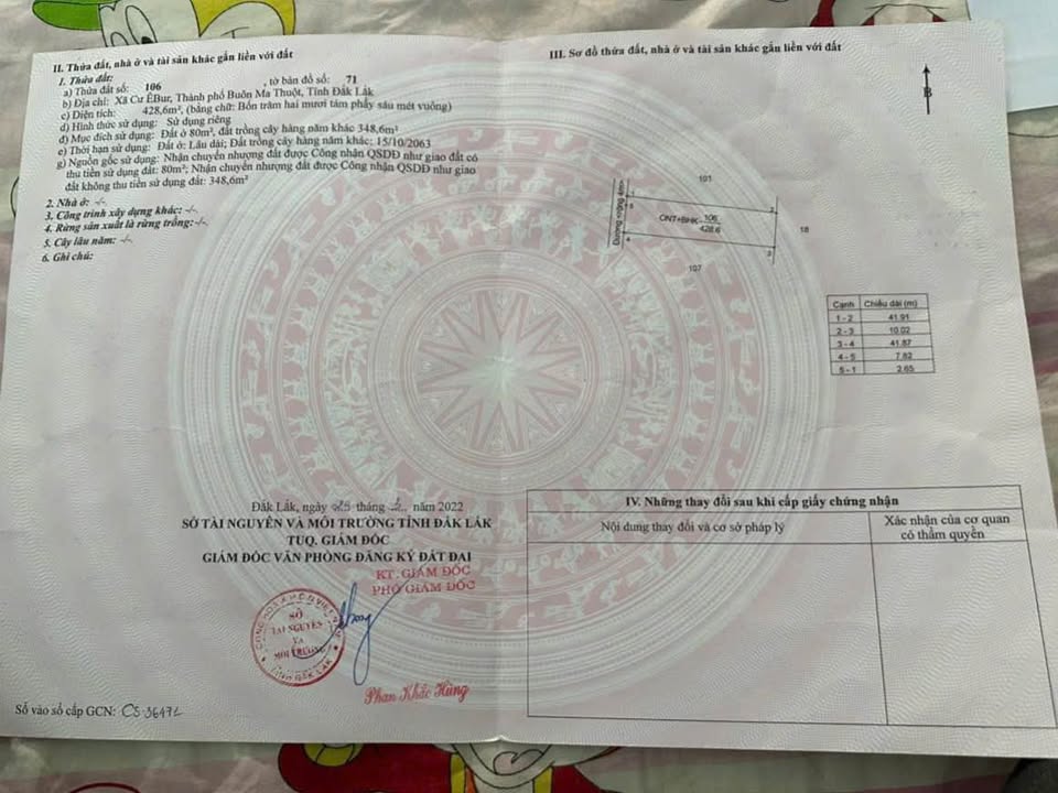 Bán Gấp Đất Vàng Cư Êbur, Buôn Ma Thuột 420m² - Sổ Hồng Chính Chủ