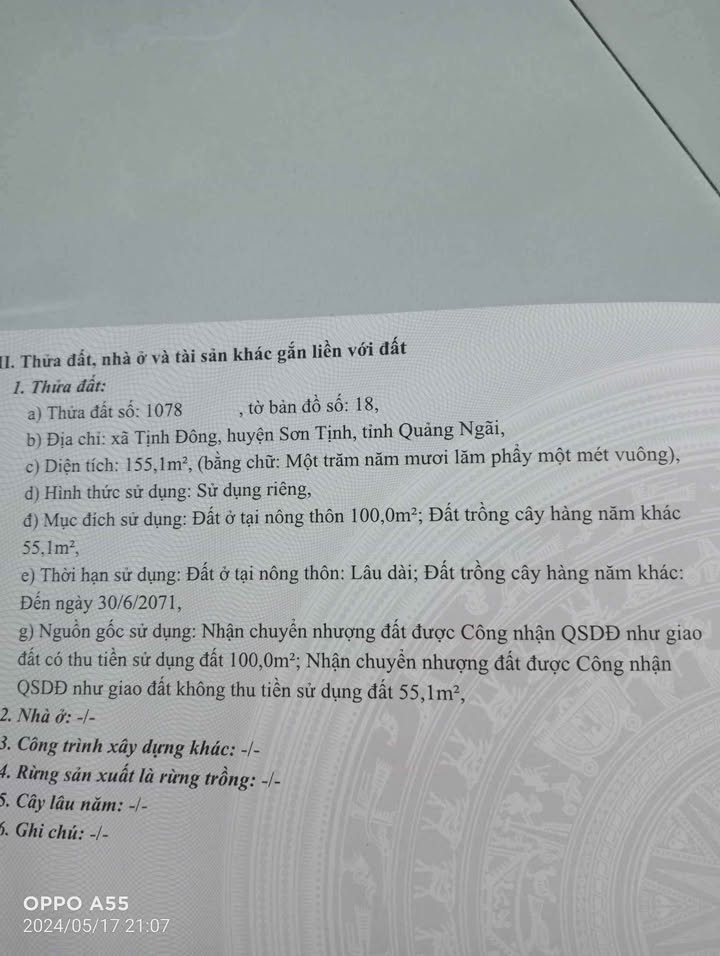 Đất Nền Tịnh Đông Sơn Tịnh 150m² - Giá Chỉ 2xx Triệu - Sổ Đỏ Sẵn Sàng