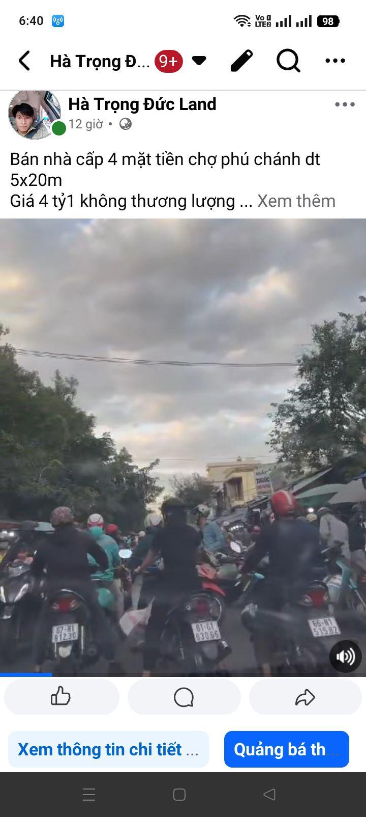 Nhà phố Bến Cát 100m² mặt tiền chợ Phú Chánh - Kinh doanh đỉnh cao!