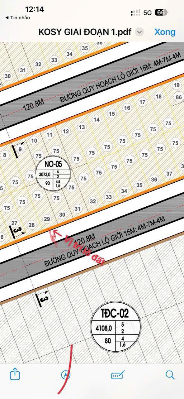 Đất nền Kosy 1 Gia Sàng 75m² - Giá 1 Tỷ, Cạnh TTTM & Trường Học