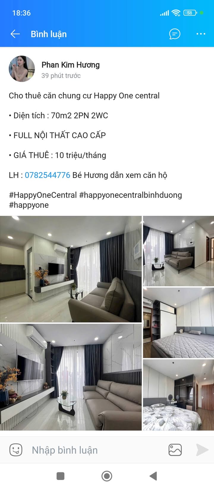 Cho thuê Căn hộ AEC Bình Dương - Giá Thỏa thuận