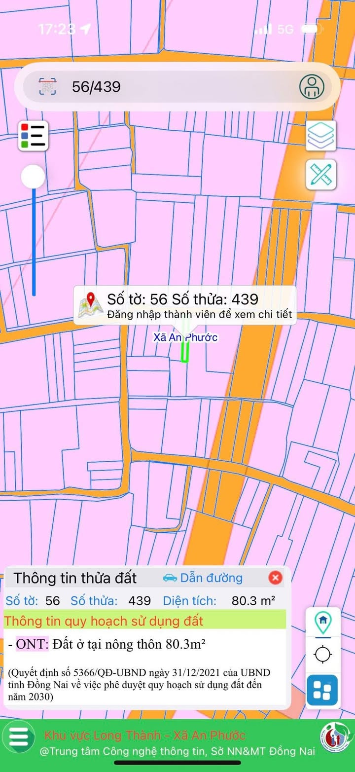 Đất nền An Phước, Long Thành 243m² giá 5 tỷ - Sổ đỏ chính chủ!