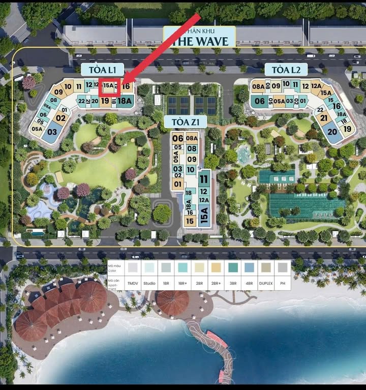 Căn hộ Grand Coast Phan Thiết 66m² - 4.2 tỷ - Tầng cao view đẹp