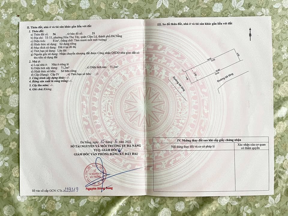 Nhà riêng Hòa Thọ Tây 81m² giá 2.9 tỷ - Ô tô vào tận nhà!