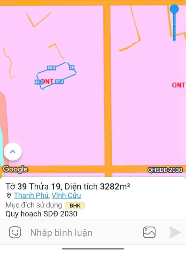 Đất nền Thạnh Phú Vĩnh Cửu 87.5m² giá 120 triệu - Sổ hồng sẵn!