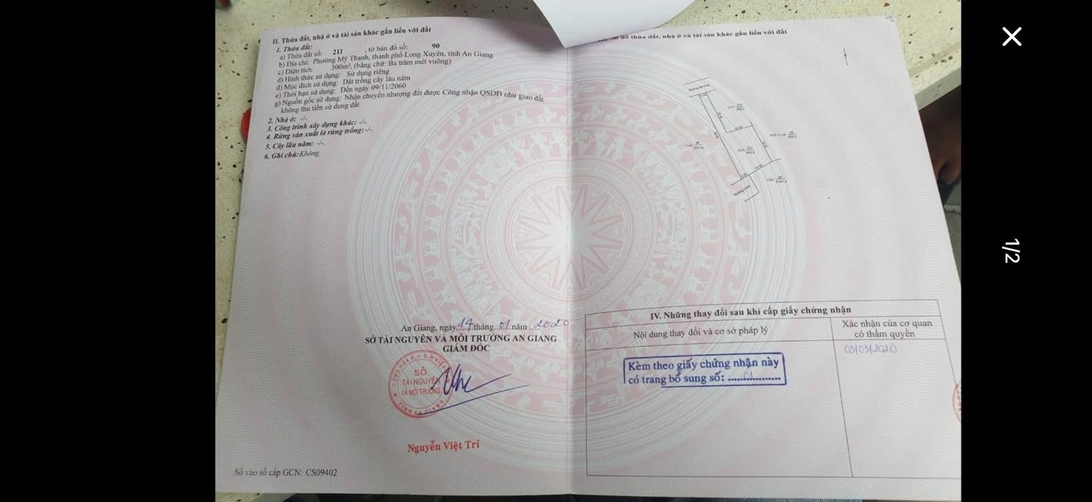 Đất nền Mỹ Thới Long Xuyên 500m² 3 tỷ - Tiềm năng tăng giá