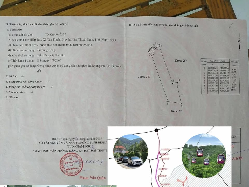 Đất nền 4000m² sổ đỏ, giá 788 triệu - Tiềm năng tăng trưởng tại Tân Thành, Bình Thuận