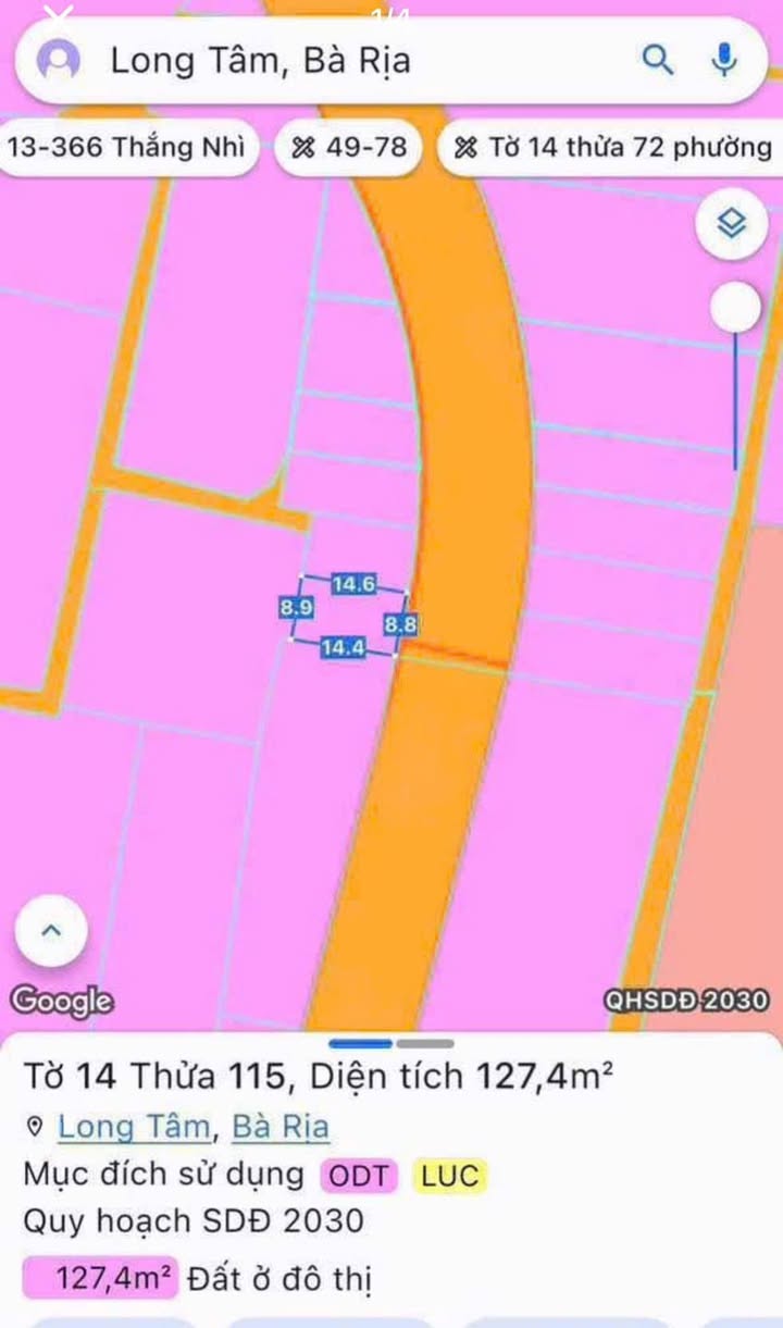 Bán Gấp 2 Lô Đất Mặt Tiền Long Tâm, Bà Rịa - Vị Trí Vàng 17m