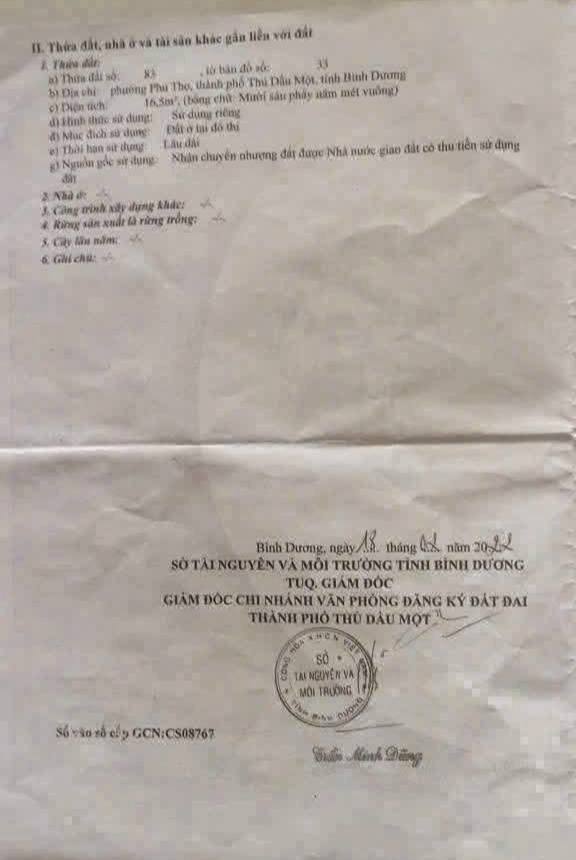Nhà Lầu Phú Thọ Thủ Dầu Một 67m² - Giá Tốt Hiếm Có!